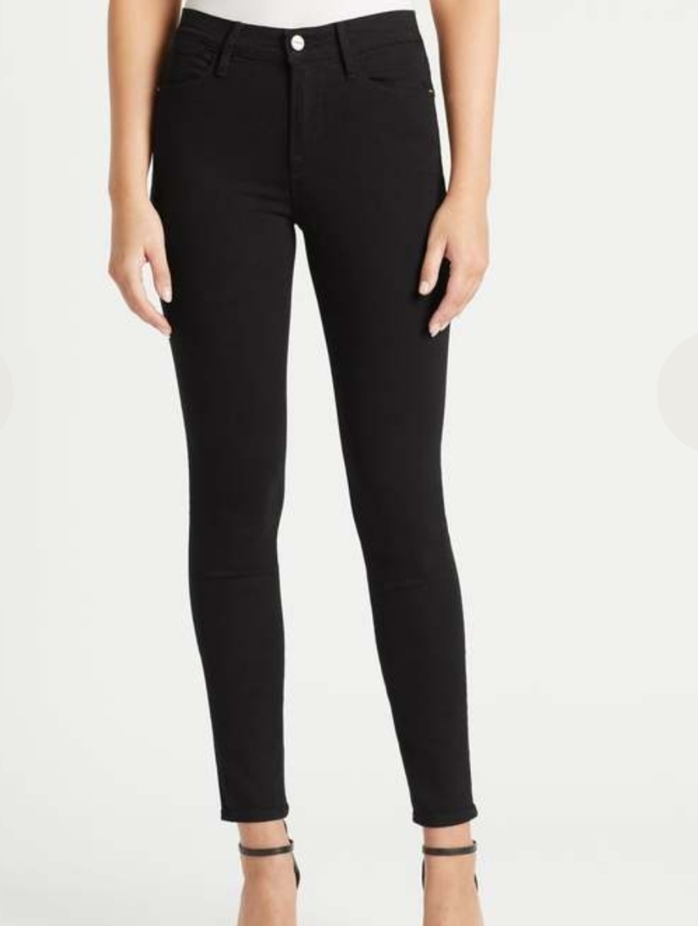 Frame Denim Women's Black High-Rise Skinny Jeans Sz26